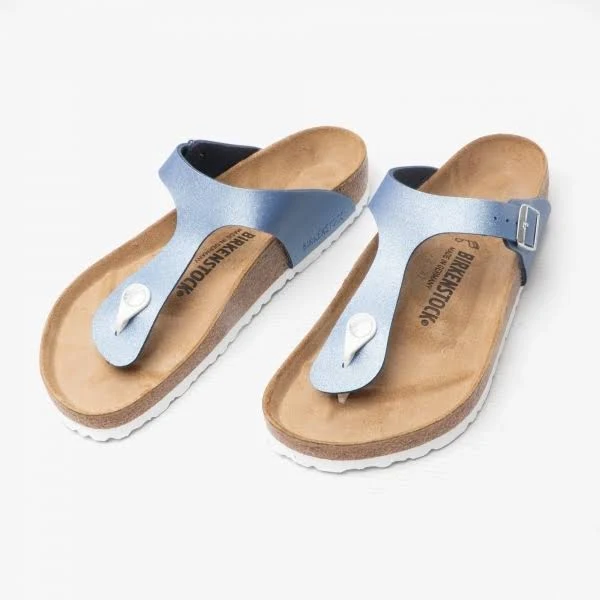 Birkenstock Gizeh 1016862 Ladies Toe Post Sandals Azure Blue: EU