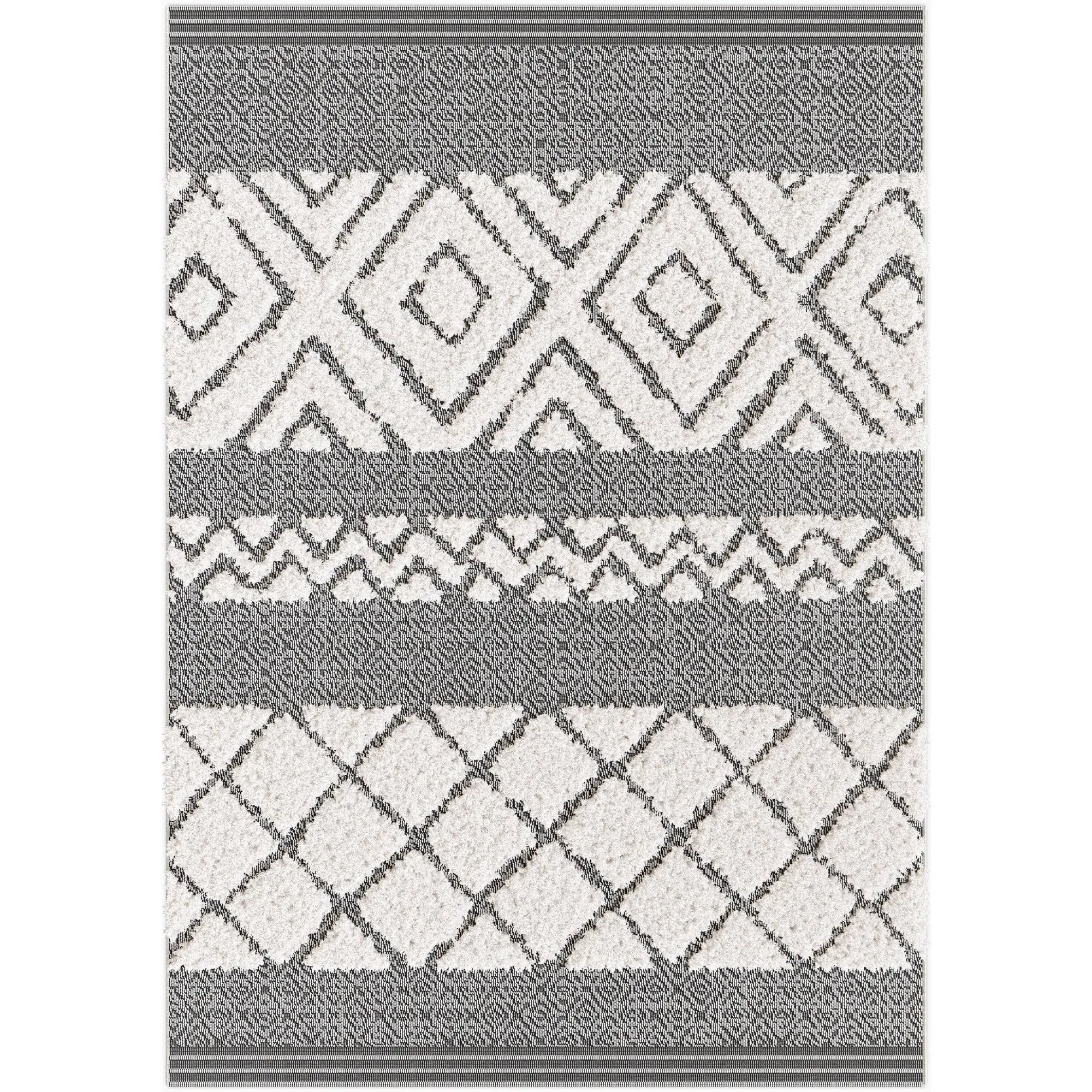 Carlyle Scandinavian Area Rug - 7&10x22 x 10& - White