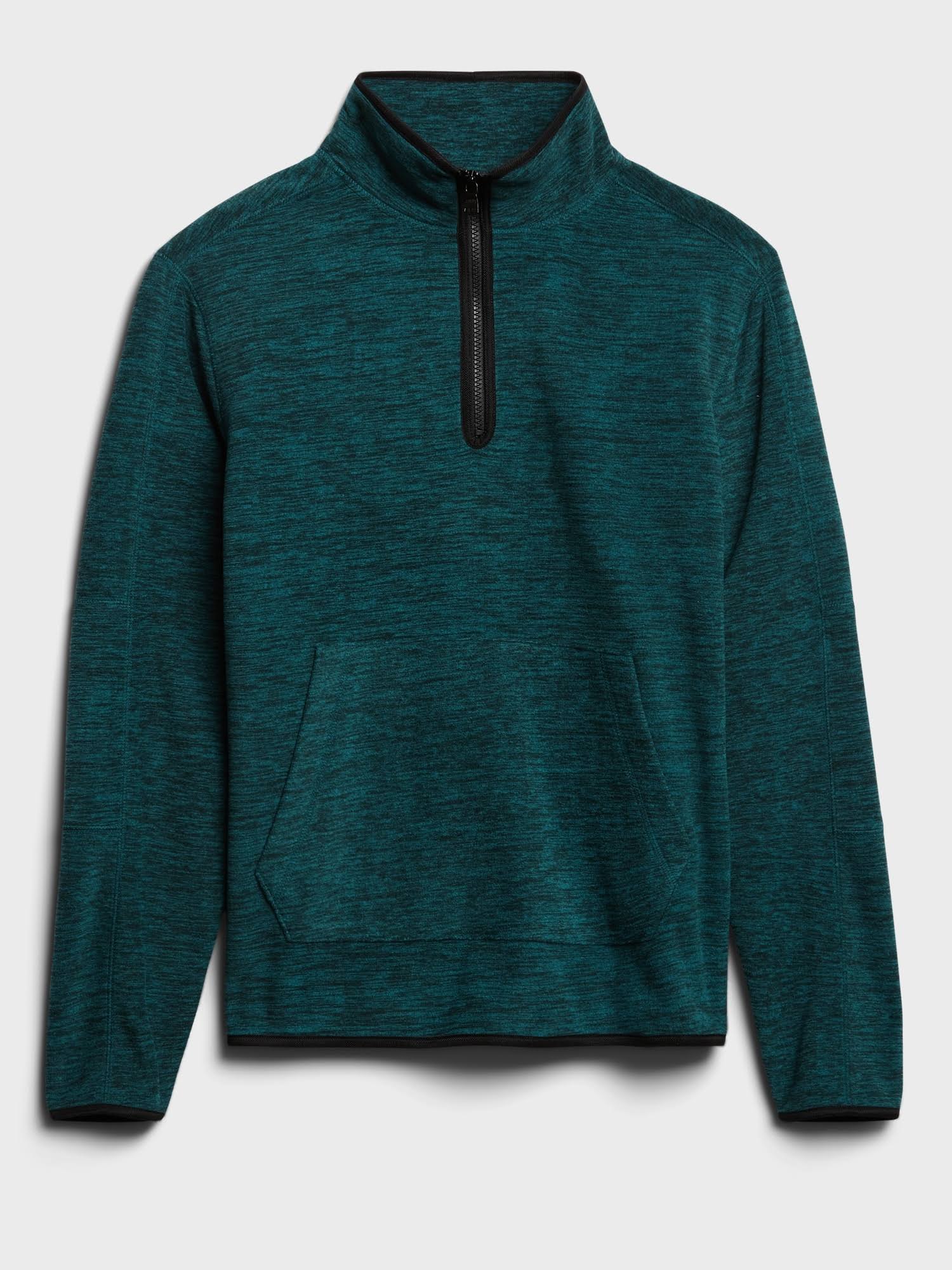Banana Republic Men's Arctic Fleece Half-Zip Sweatshirt Deep Lagoon Size M