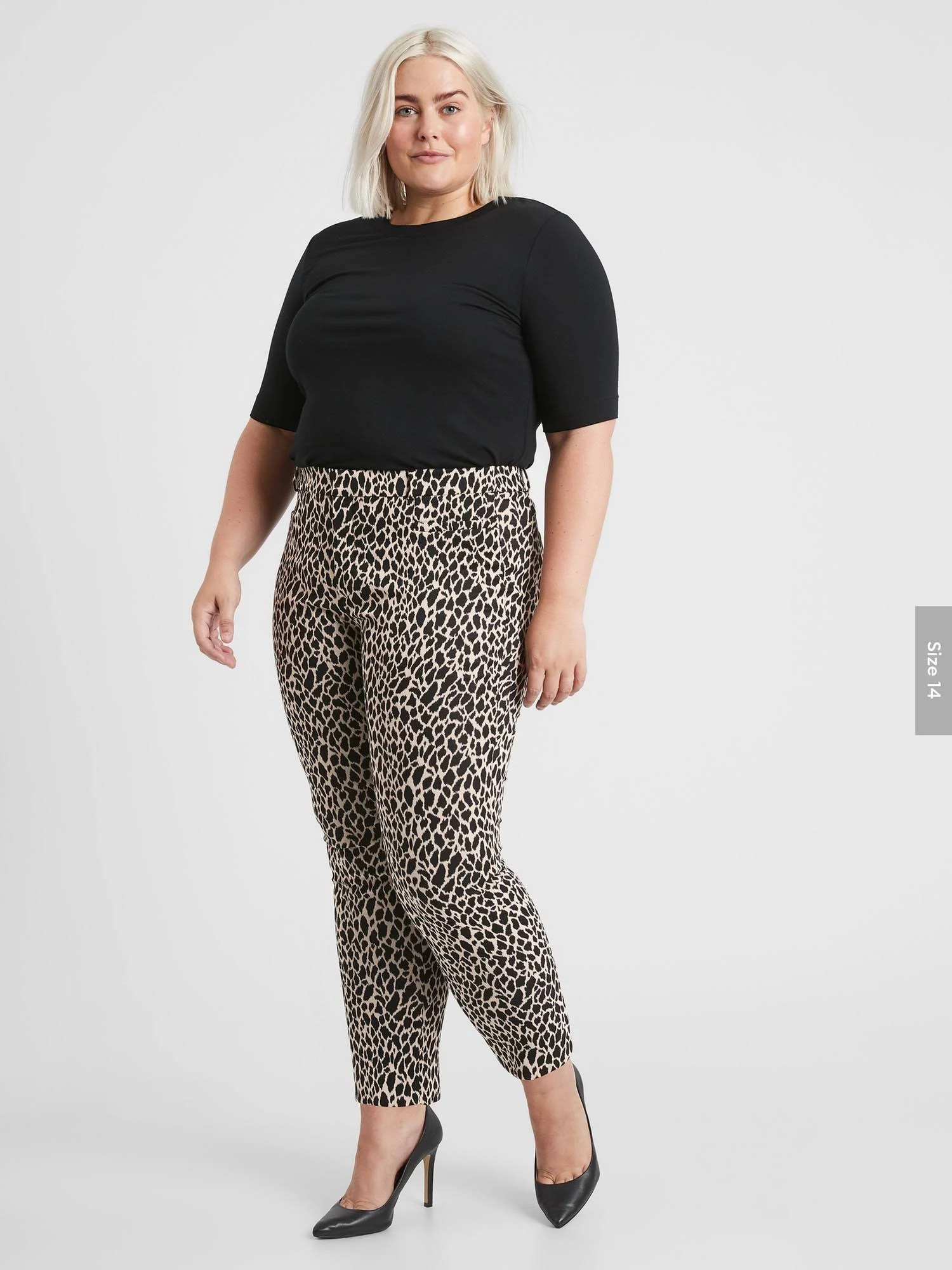 Banana Republic Women's Mid-Rise Skinny Sloan Pant Giraffe Print Size 2 Long