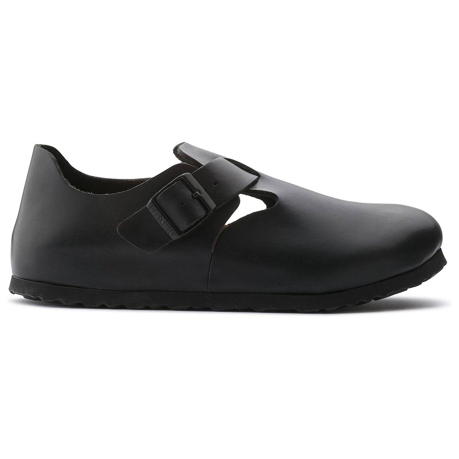 Birkenstock London Soft Footbed Hunter Black Leather / 37 / Regular