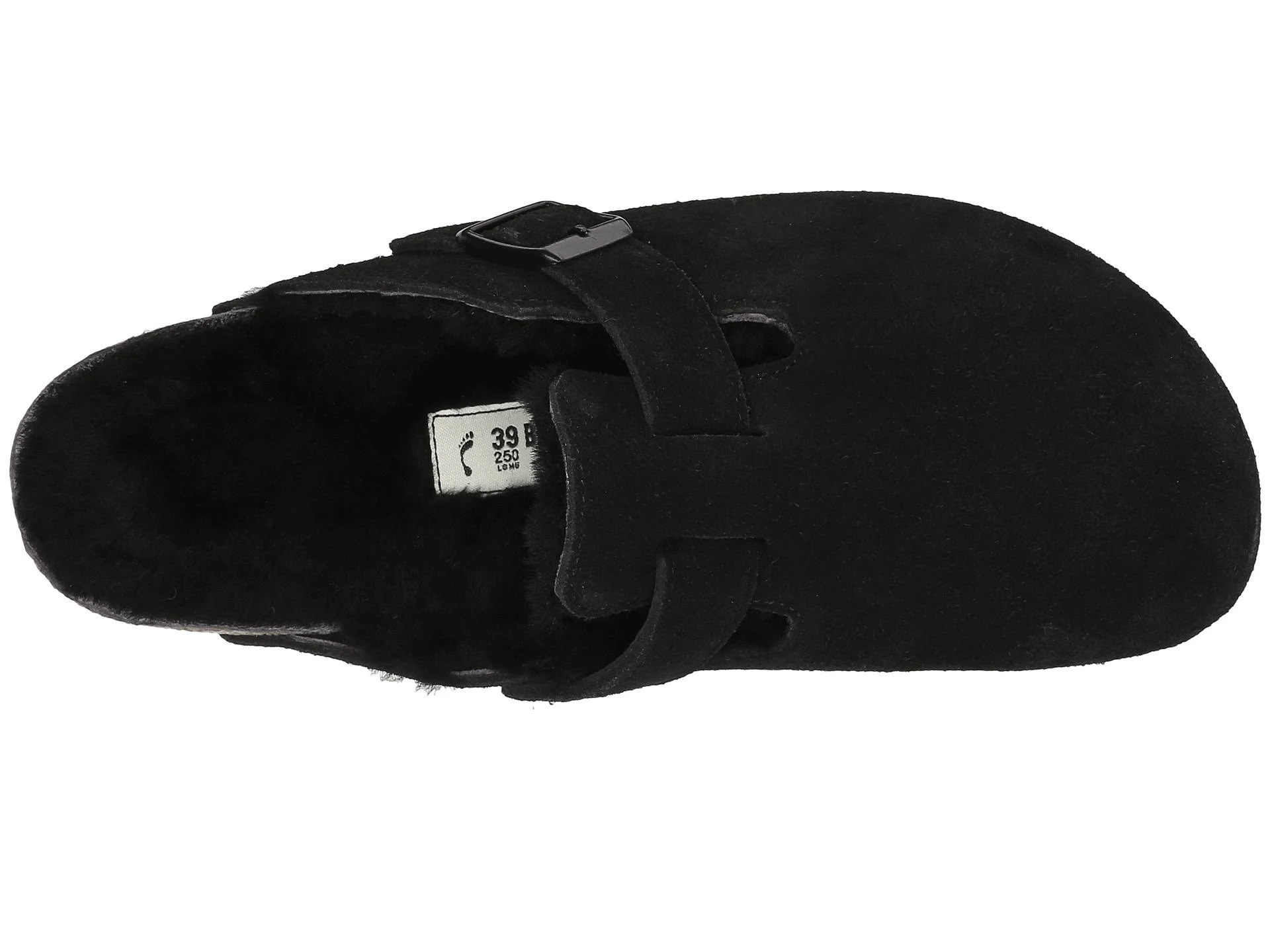 Birkenstock Men's Boston Shearling Black Suede