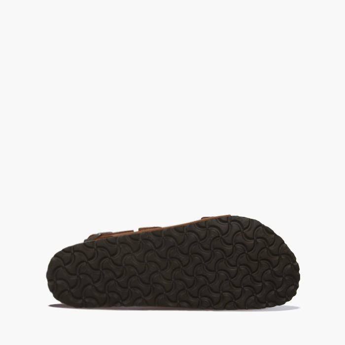 Birkenstock Milano BS Natural Leather Mens Sandals - Ginger Brown