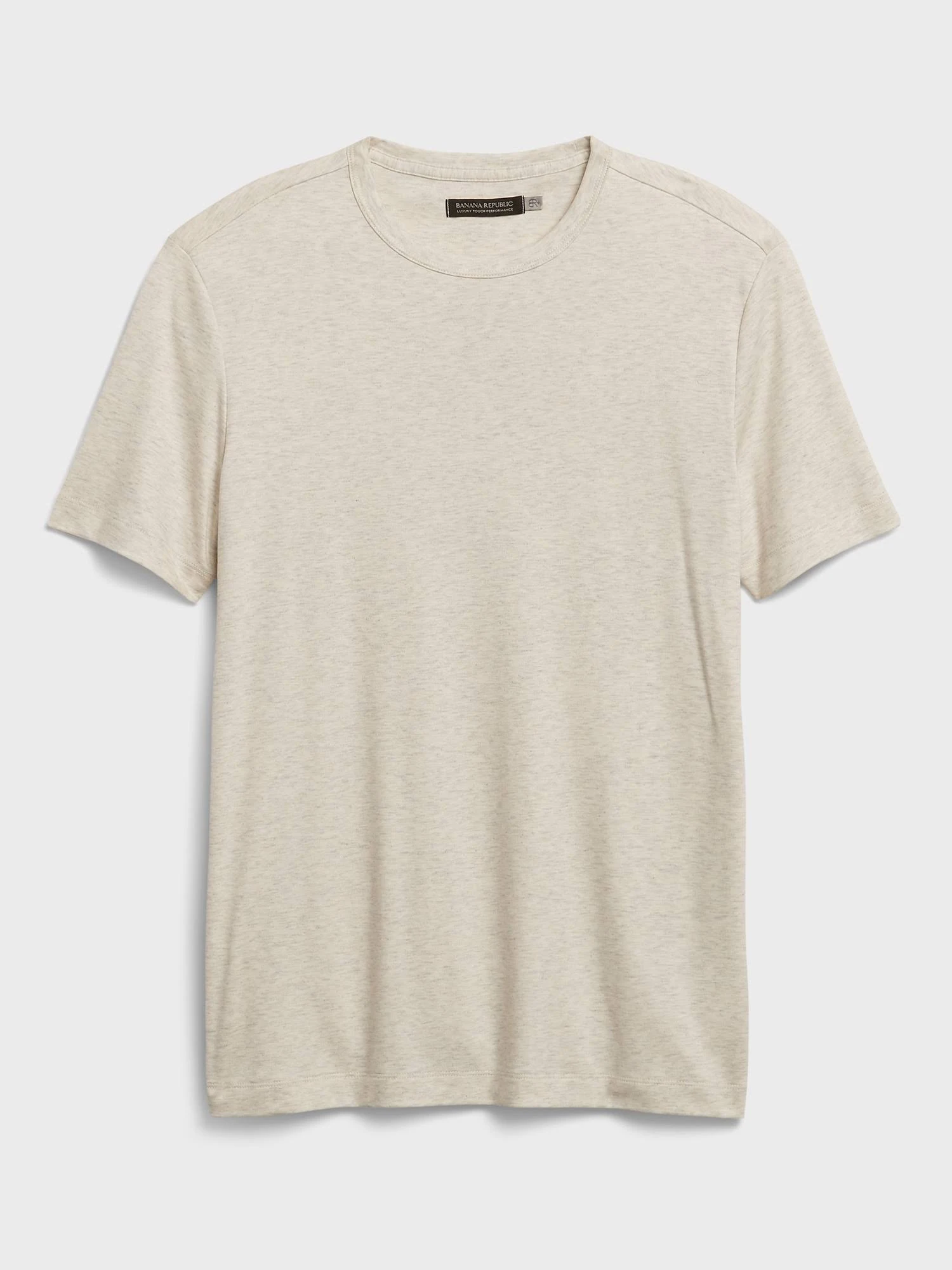 Banana Republic Men's Luxury Touch Performance T-Shirt Oatmeal Heather Size XL