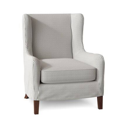 Adamstown 33x22 Wide Wingback Chair Body Fabric: Cruise Adrift