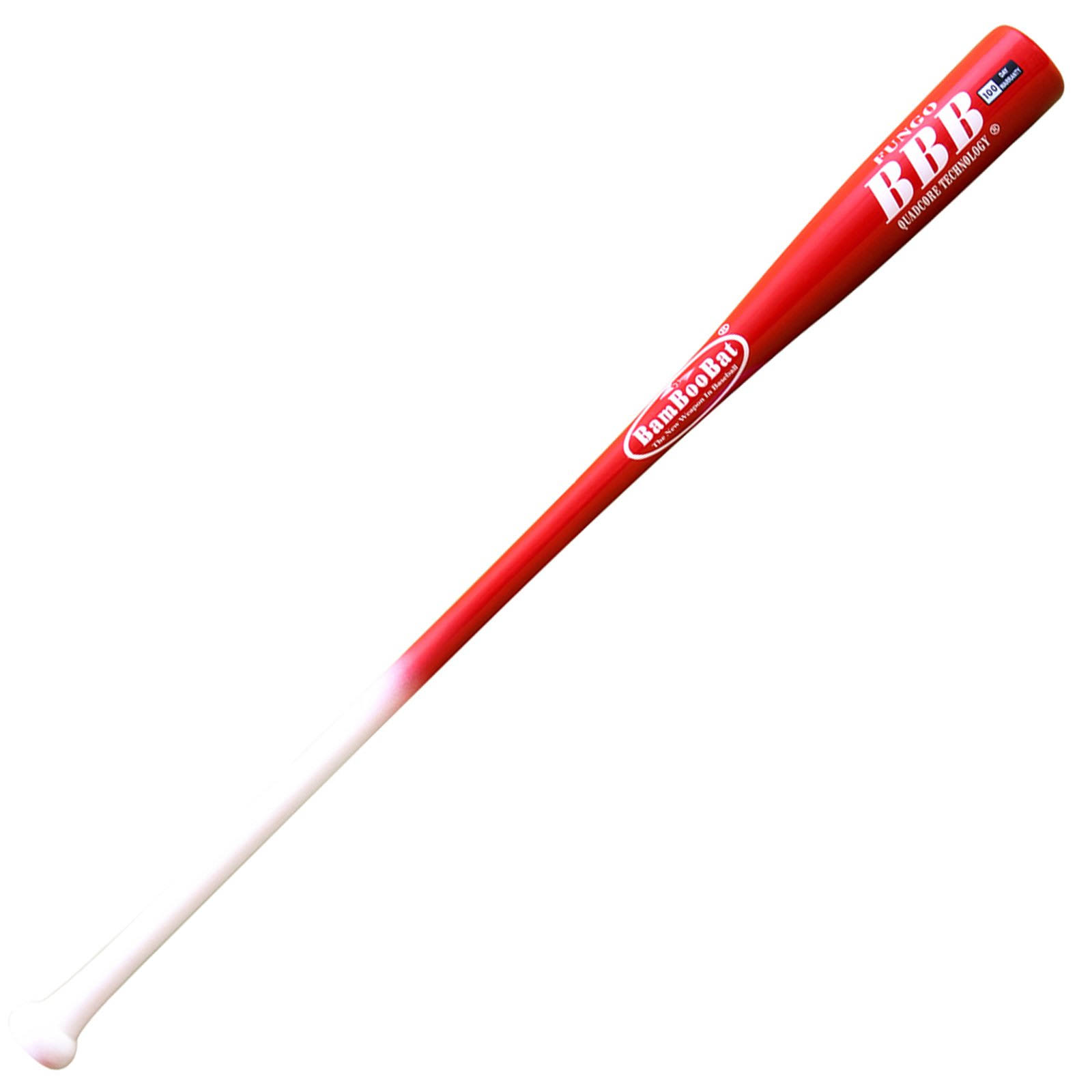 Bamboo Bat Infield Fungo Bamboo Bat - Various Colors Red