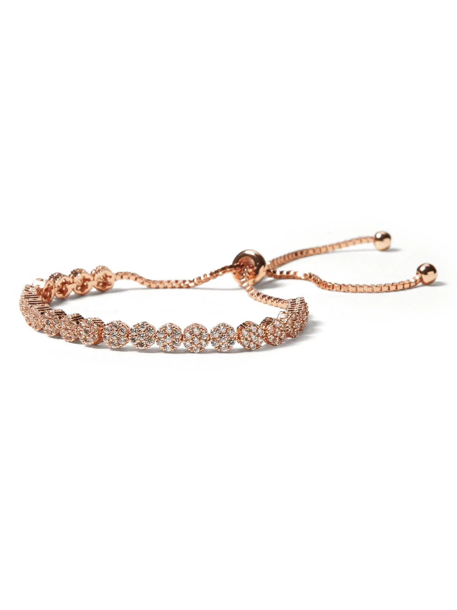 Banana Republic Women's Sparkle Circle Bracelet Rose Gold One Size