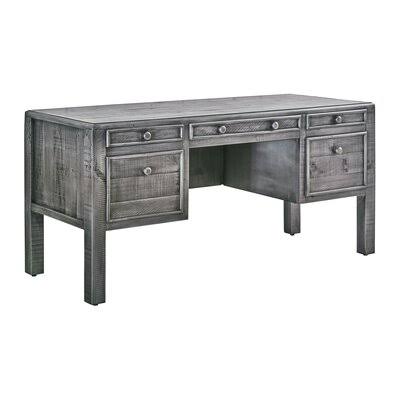 Maura Solid Wood Desk Birch LANE? Color: Gray