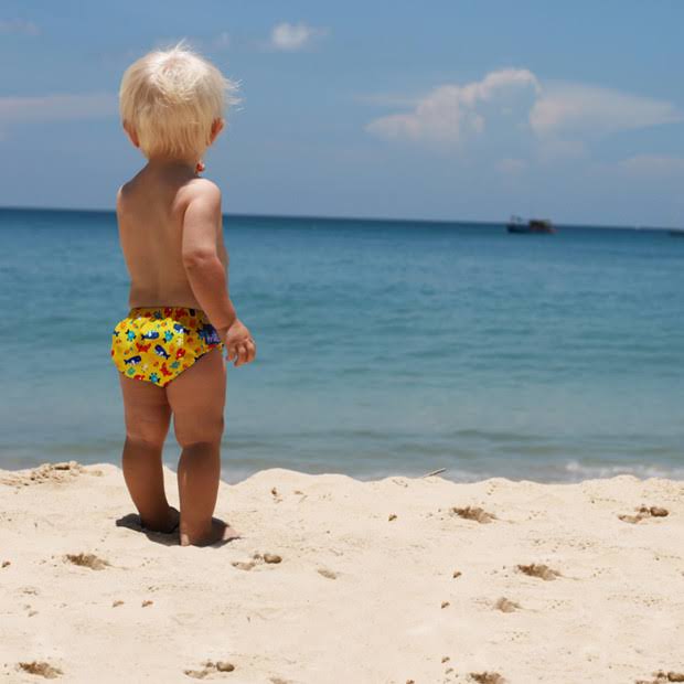 Bambino Mio Swim Diaper, Cool Citrus / Medium (6 - 12 Months)