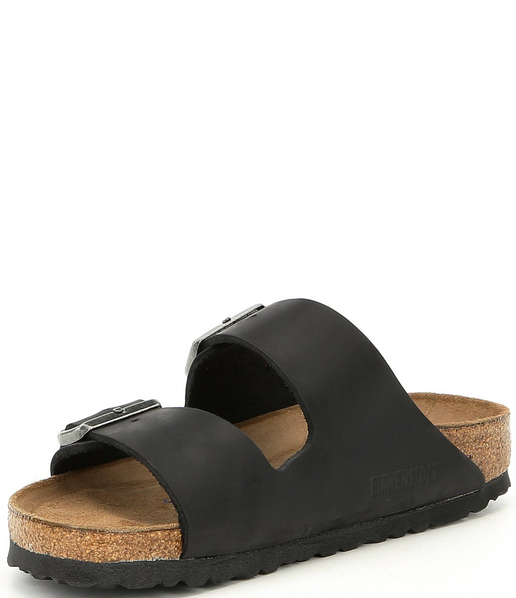 Birkenstock Arizona Soft Footbed (41 Narrow Blue Oiled Leather)