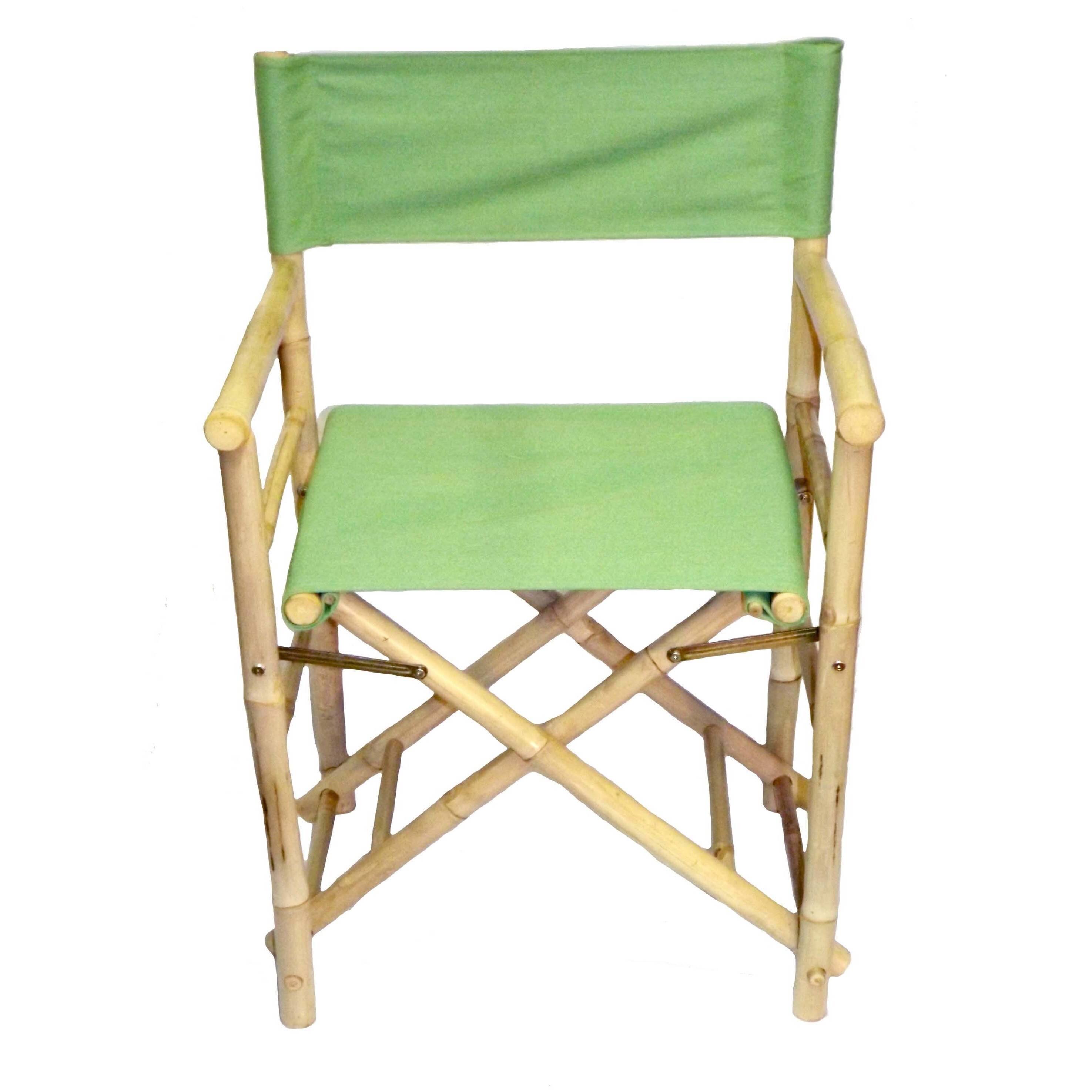 Bamboo 54 5113 Low Bamboo Director&s Chair (Set of 2), Green