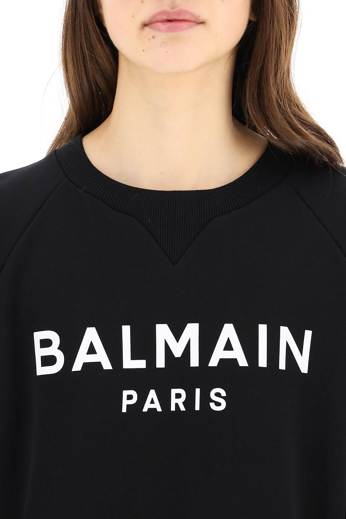 Balmain Black & White Logo Sweatshirt