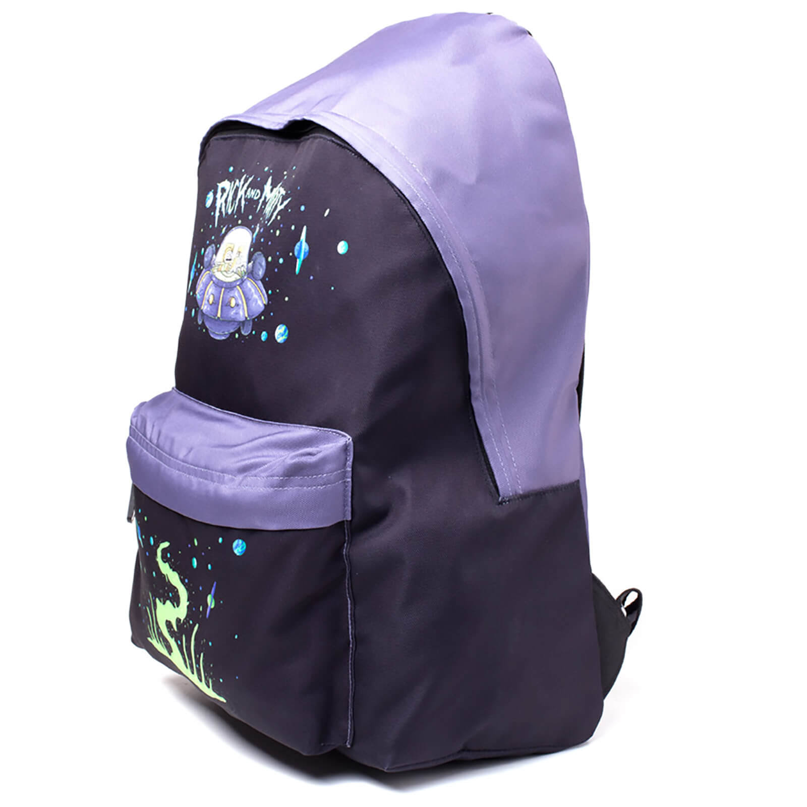 Rick and Morty Backpack - Placement Printed Black