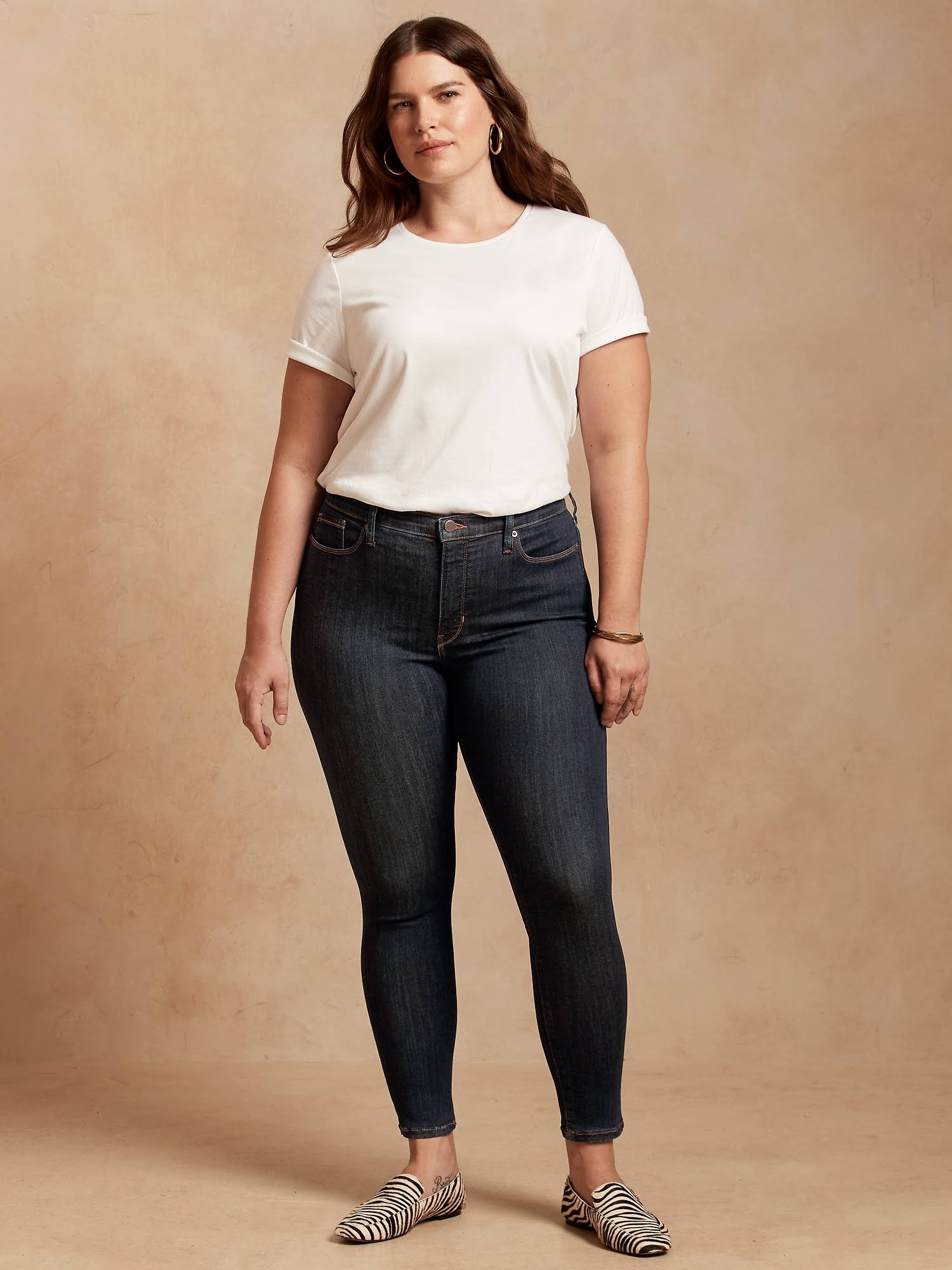 Banana Republic Women's Mid-Rise Skinny Soft Sculpt Jean Dark Rinse Size 29 Regular