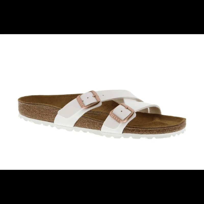 Women's Birkenstock Yao Sandals White Birko-Flor