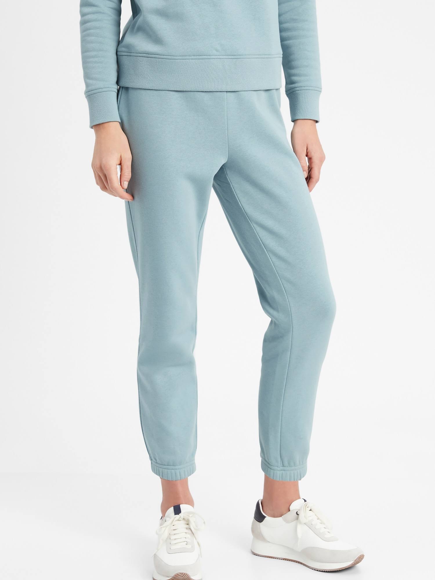 Women's Knit Fleece Jogger Stone Blue