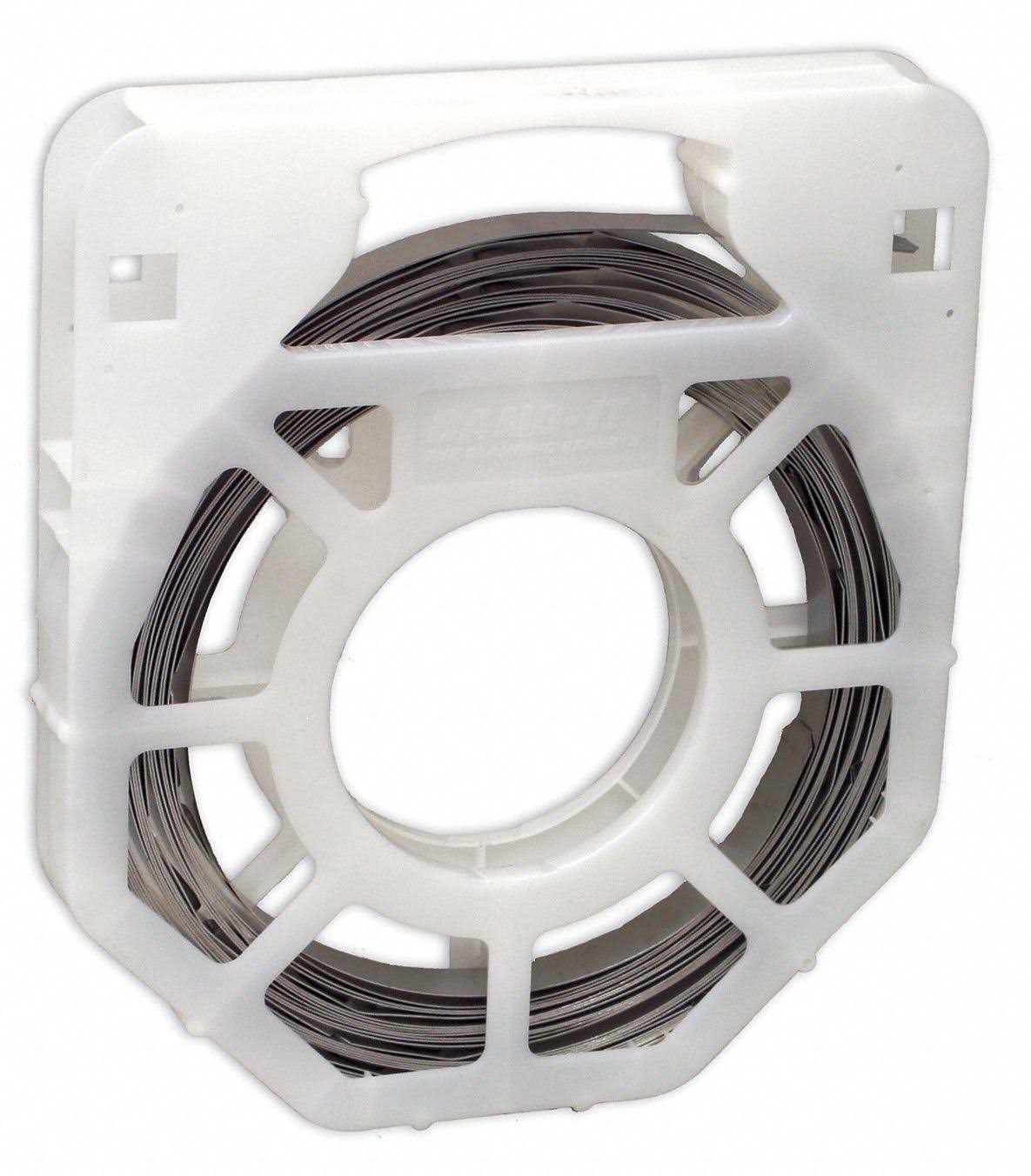 Band-It - GRC403 - Stainless Steel Band, 316 Stainless Steel, Metallic, 3/8 in Strapping Width