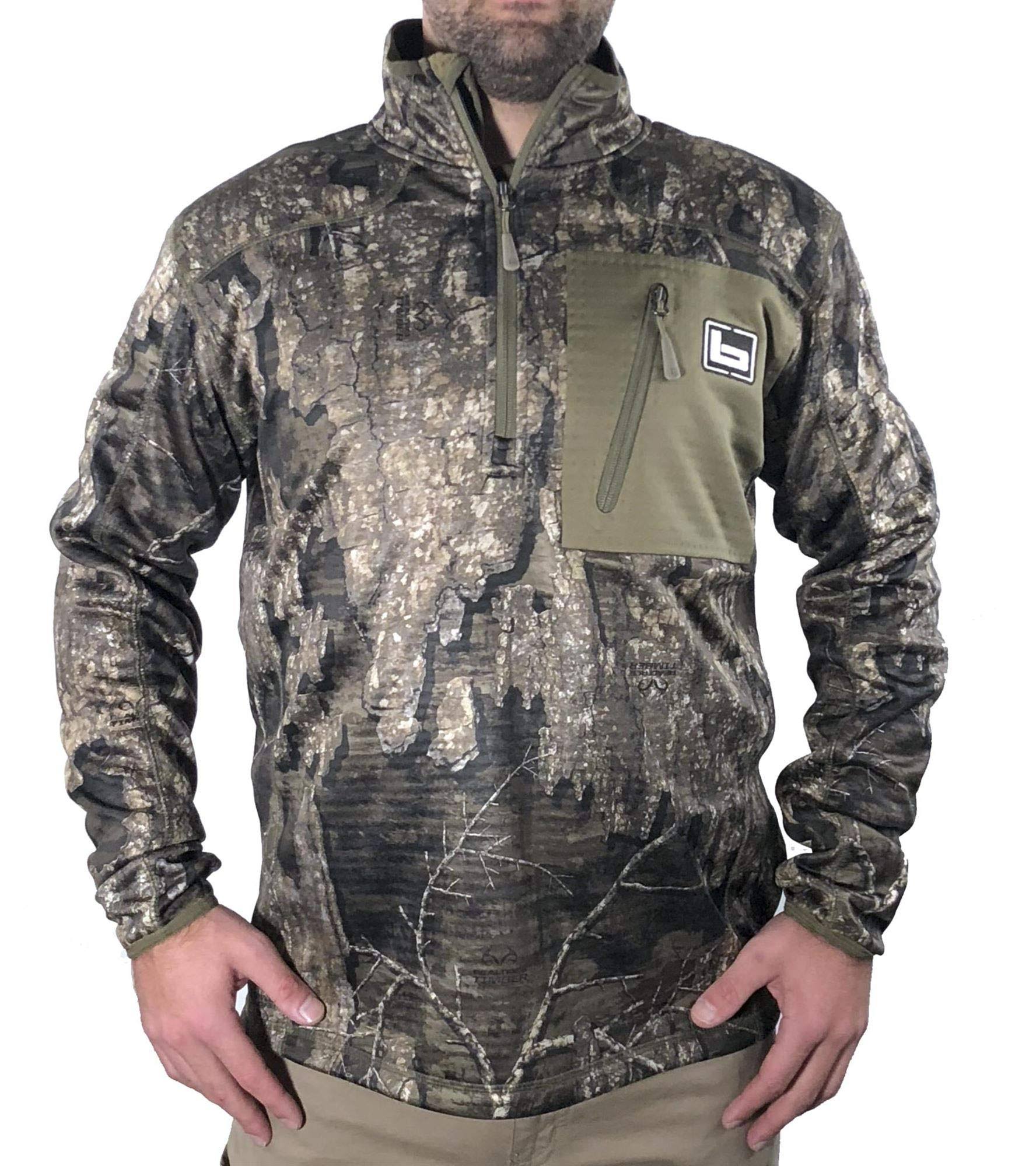 Banded 1/4 Zip Mid Layer Fleece Pullover