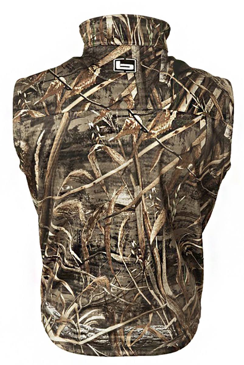 Banded Mid Layer Fleece Vest, Mens, Realtree Max 5, Large