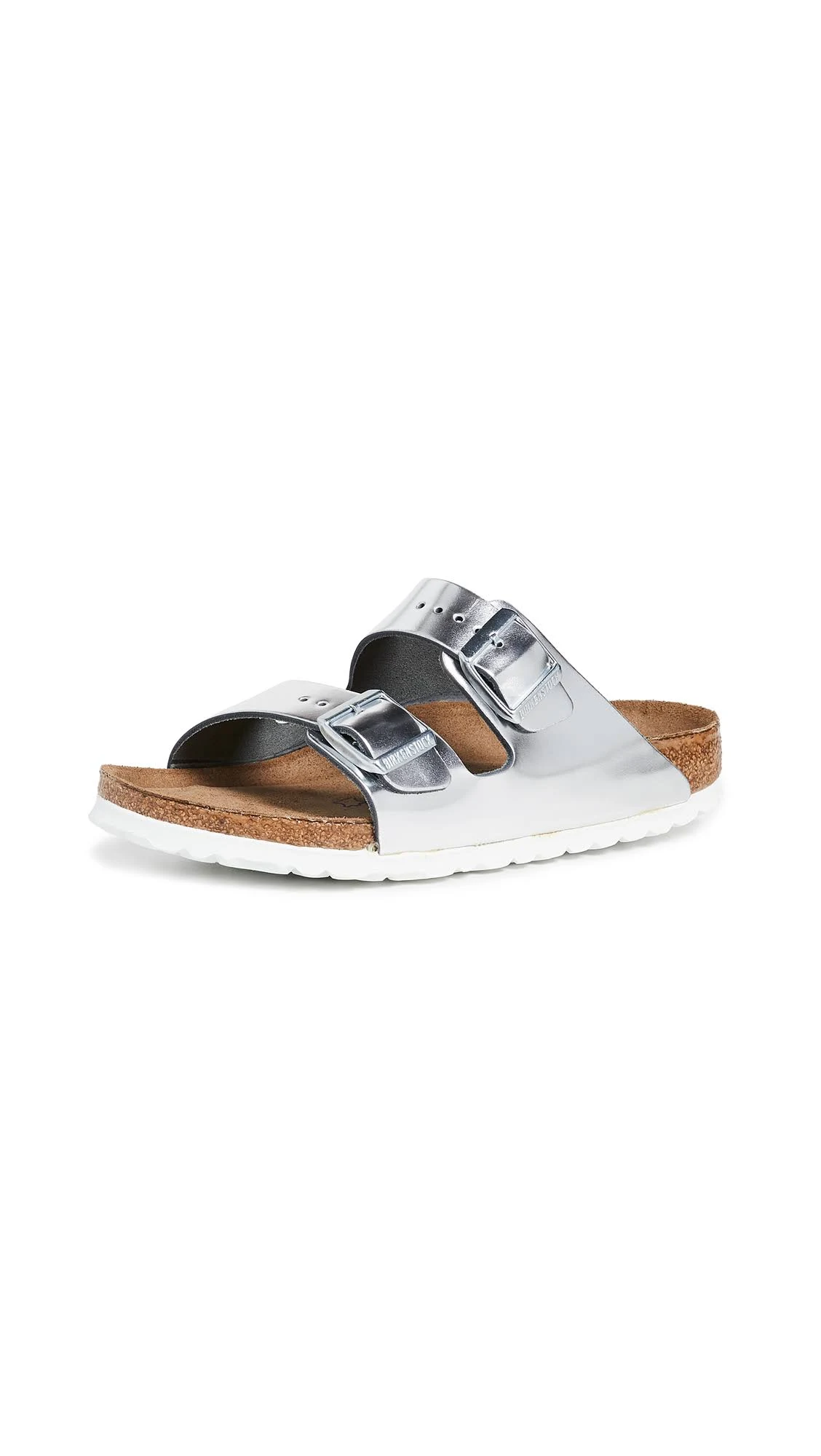 Birkenstock Arizona Soft Sandals Metallic Silver 39