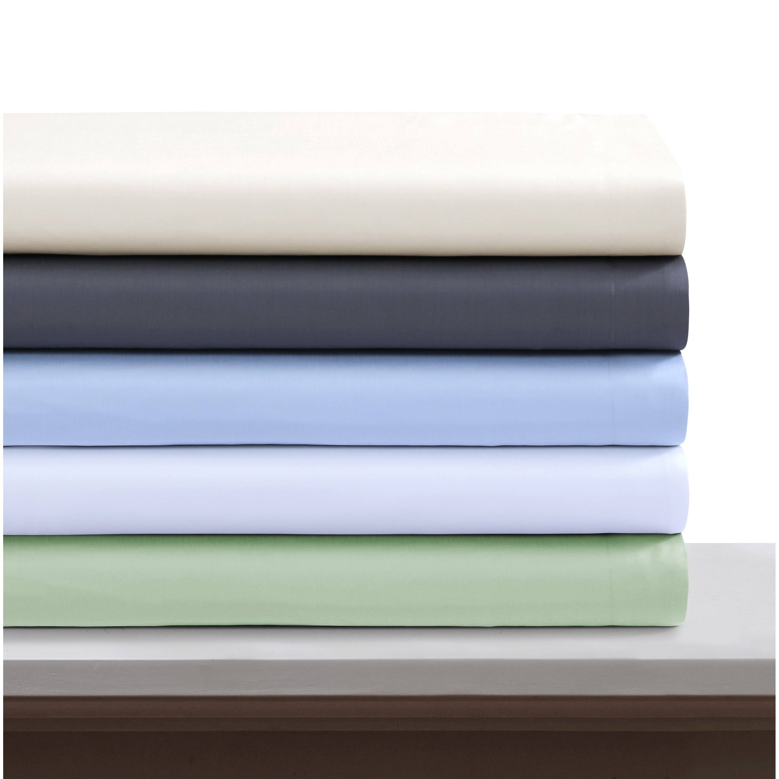Tribeca Living 300 Thread Count Rayon from Bamboo Oversized Duvet Cover Set, Blue, King Set