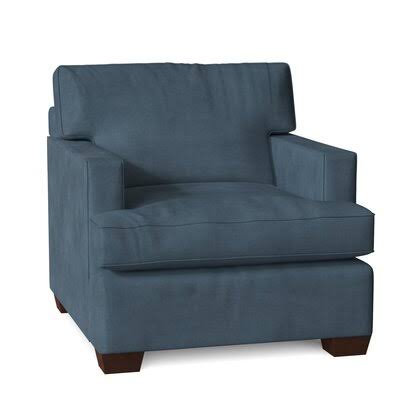 Anastagio 36x22 Wide Armchair Birch Lane Body Fabric: Tina Airforce