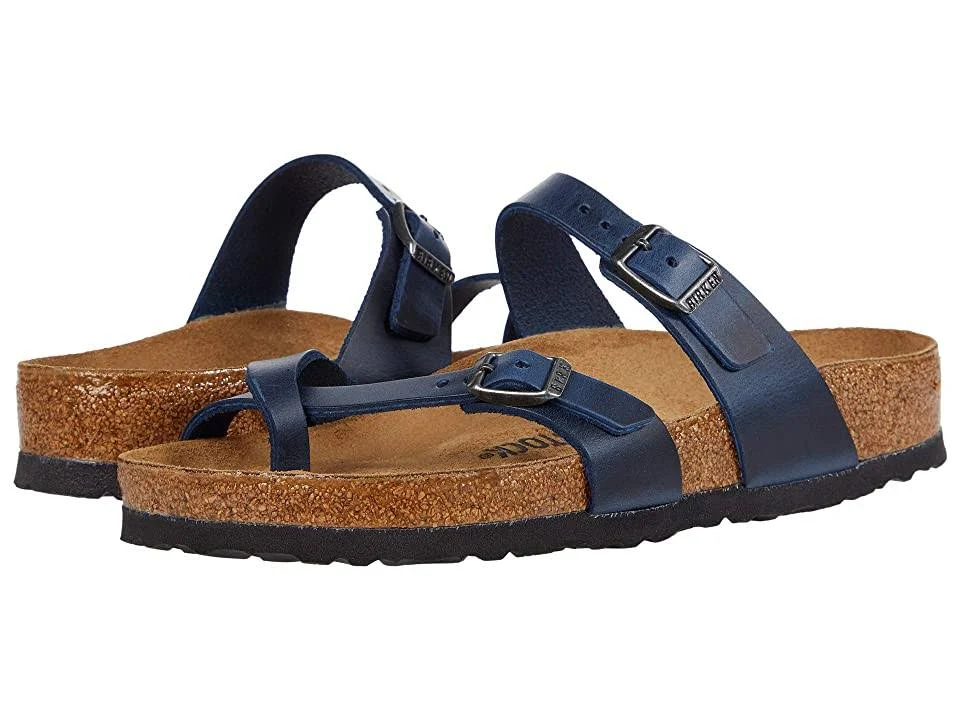 Birkenstock Women's Mayari, Blue Oiled Leather, 40