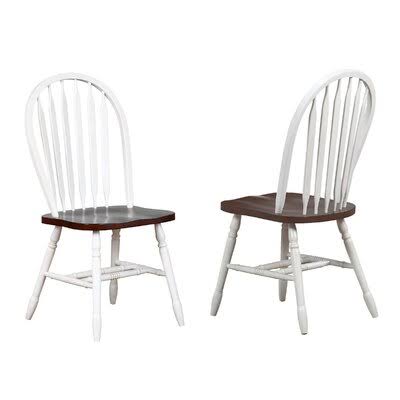 Elick Solid Wood Dining Chair Birch Lane Color: Antique White