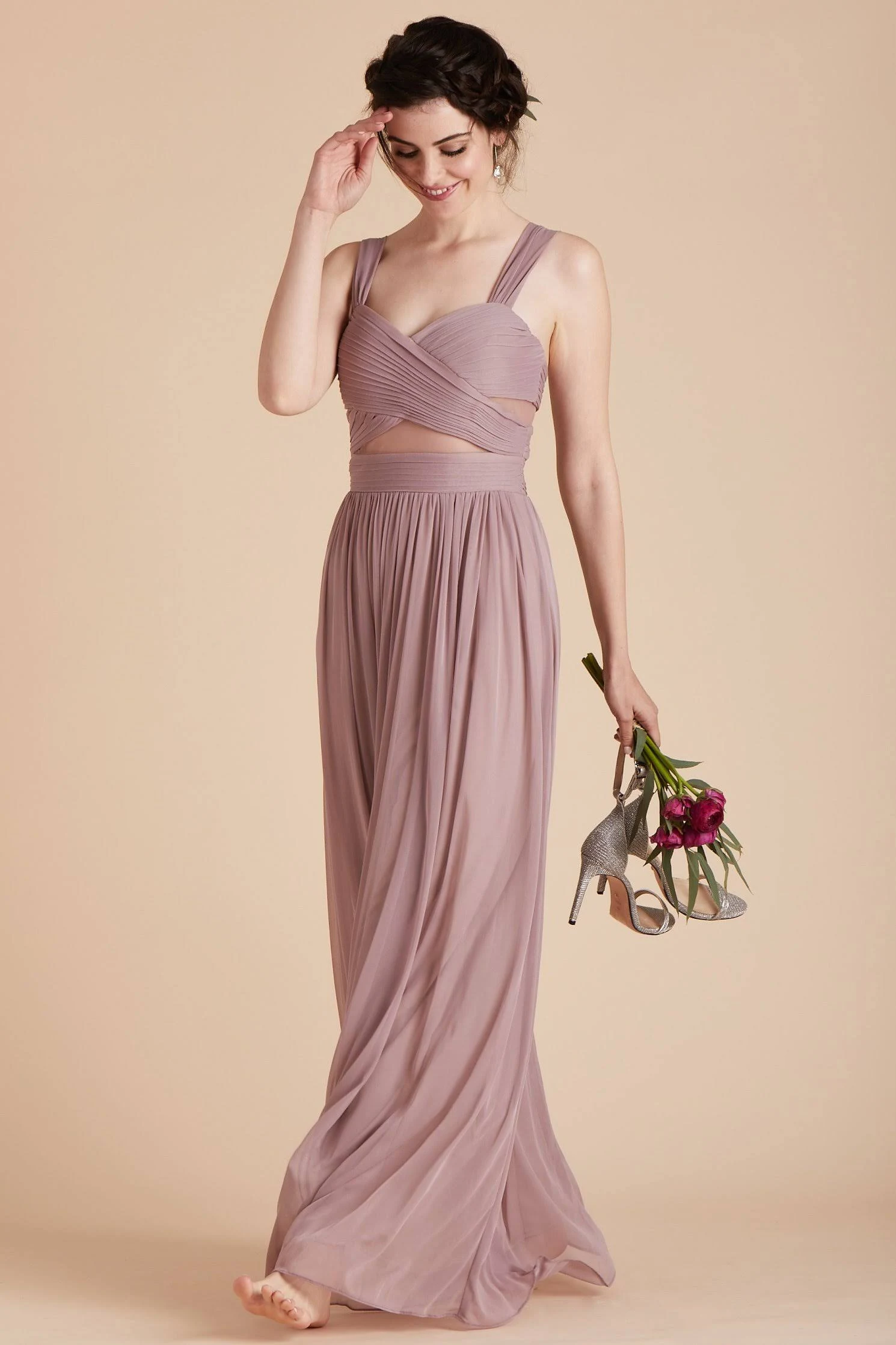 Birdy Grey Elsye Bridesmaid Dress in Mauve M / Mauve