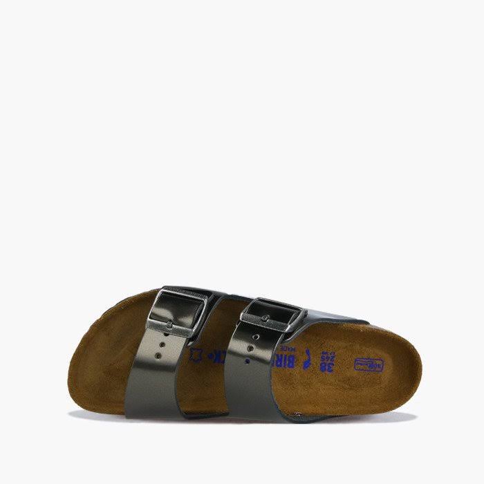 Birkenstock N Arizona Soft Footbed Metallic Anthracite / 41