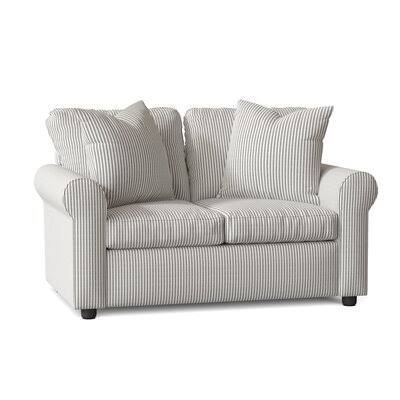 Wolsingham Cotton 60x22 Rolled Arm Loveseat Body Fabric: Cruise Adrift