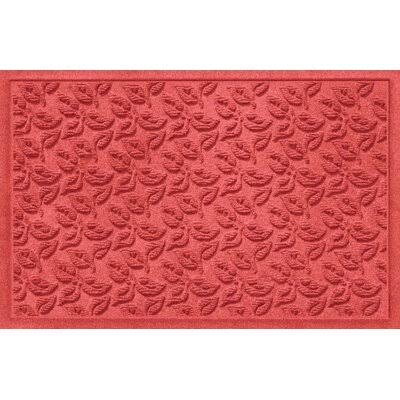 Bartow Non-Slip Outdoor Door Mat Sol 72 Outdoor Mat Size: 4& x 6&, Color: Solid Red