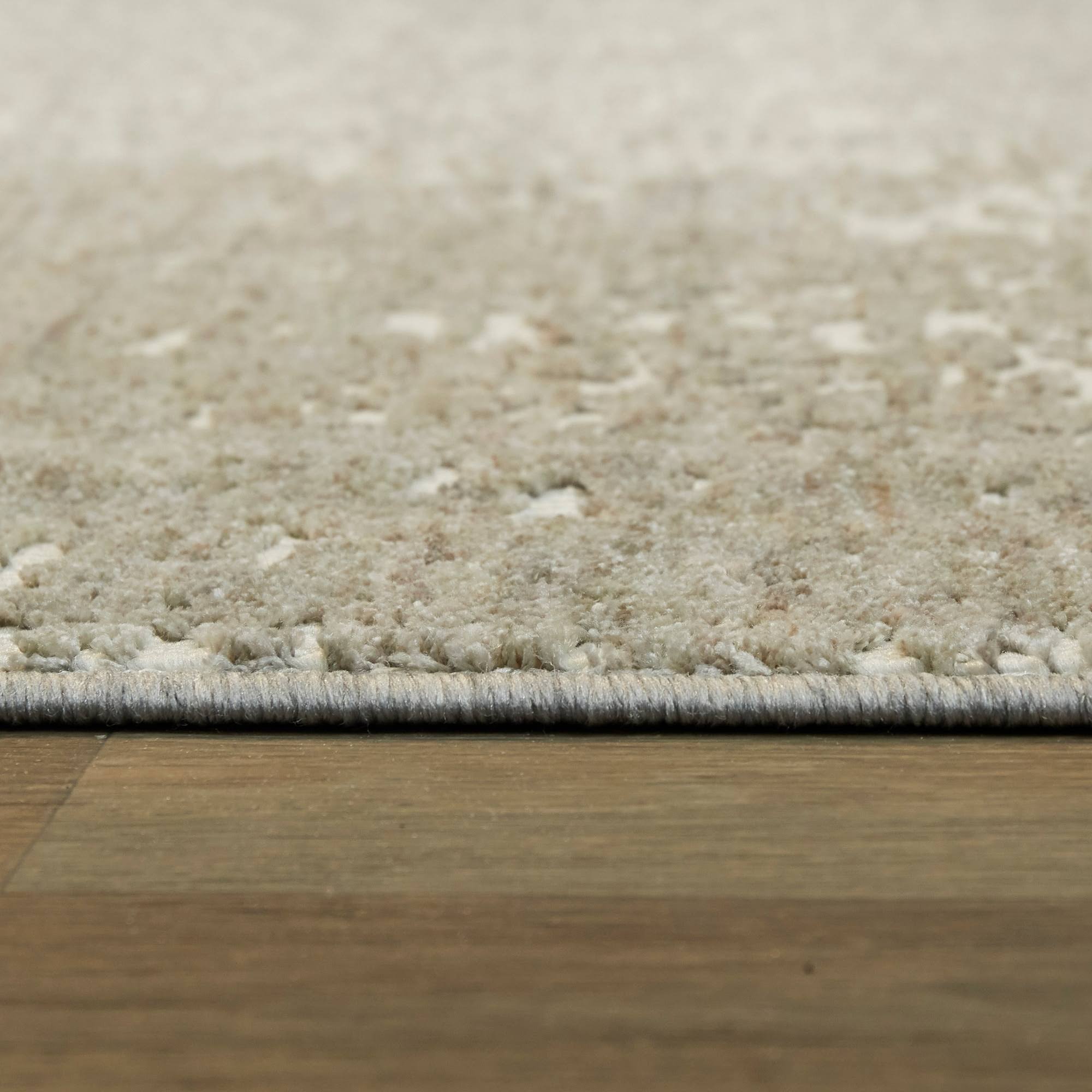 Leon Abstract Area Rug - 2&7x22 x 7& Runner - Black