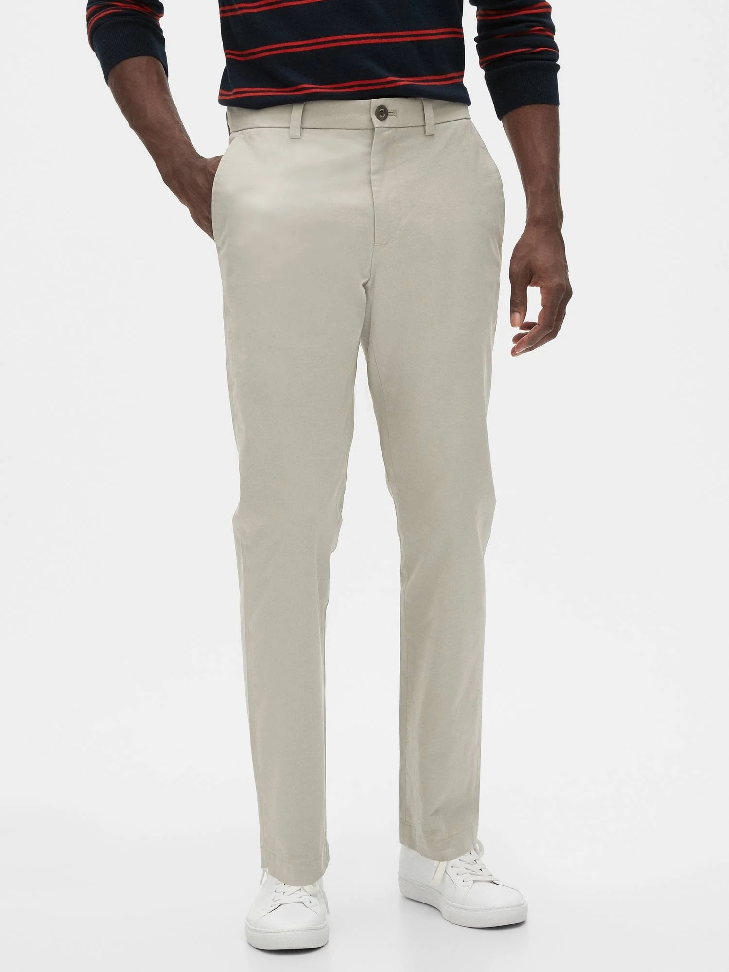 Men's Aiden Slim-Fit Stretch Chino Nile Clay