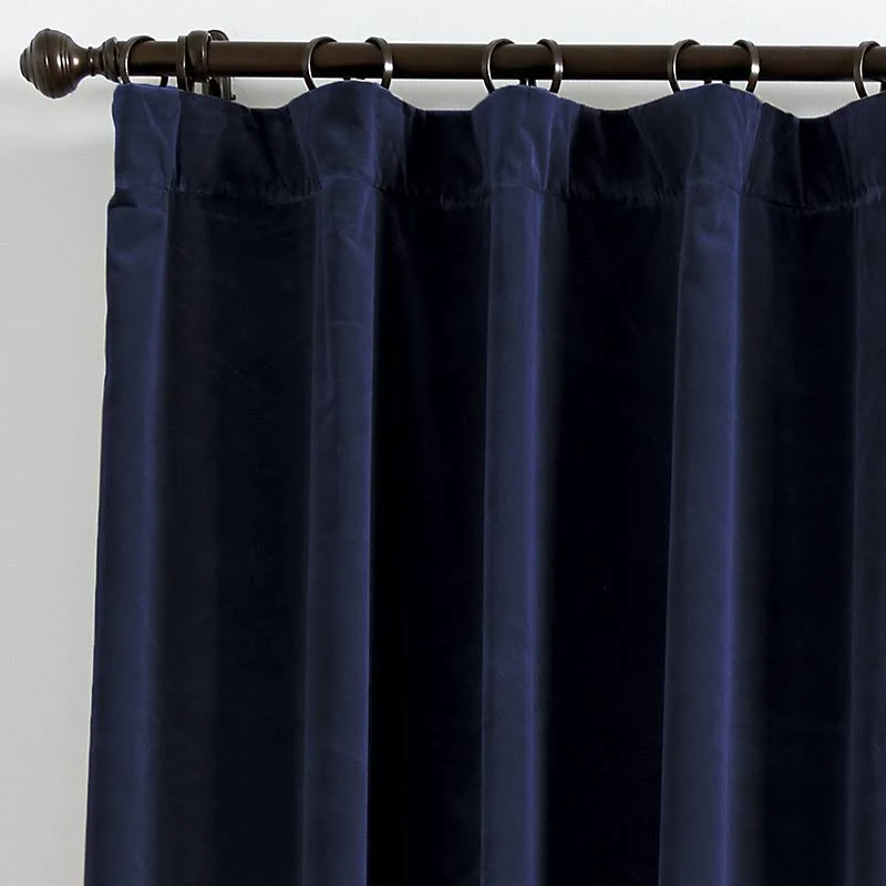 Signature Velvet Drapery Panel Sage 96x22 - Ballard Designs