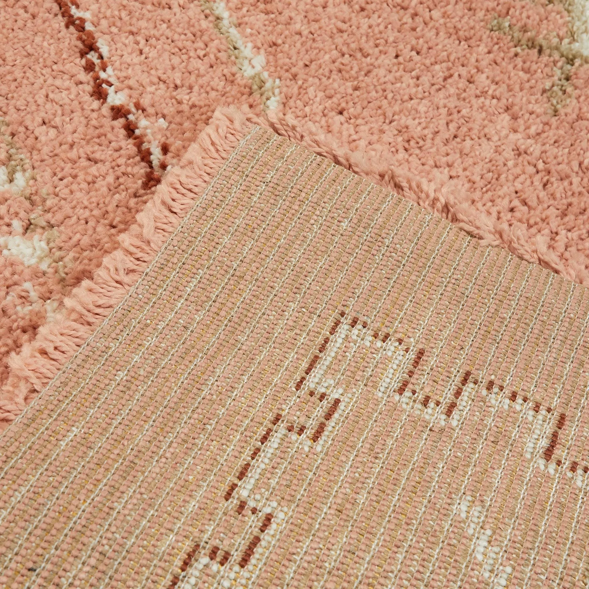 Balta Bandele Pink 5 ft. x 7 ft. Berber Shag Area Rug