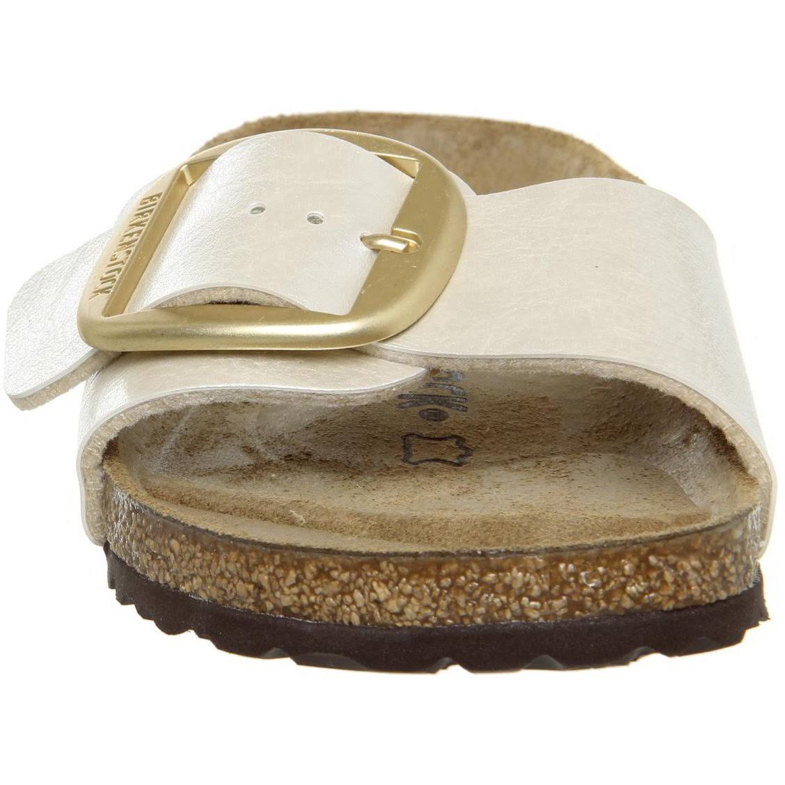 Birkenstock Madrid Buckle Oyster Womens Slide Sandals 1015278