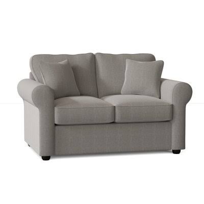 Wolsingham 60x22 Rolled Arm Loveseat with Reversible Cushions Birch Lane Body Fabric: Hanover Concrete