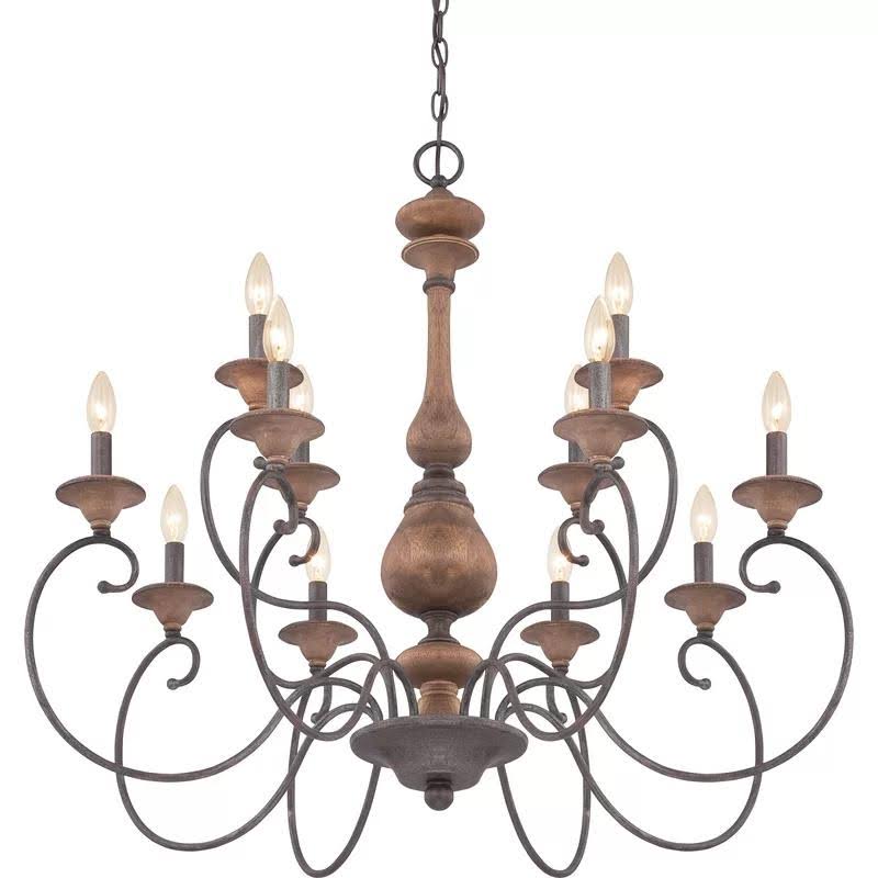 Turcot 12-Light Candle Style Tiered Chandelier