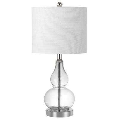 House of Hampton Clarksville Glass 21x22 Table Lamp Base Color: Clear