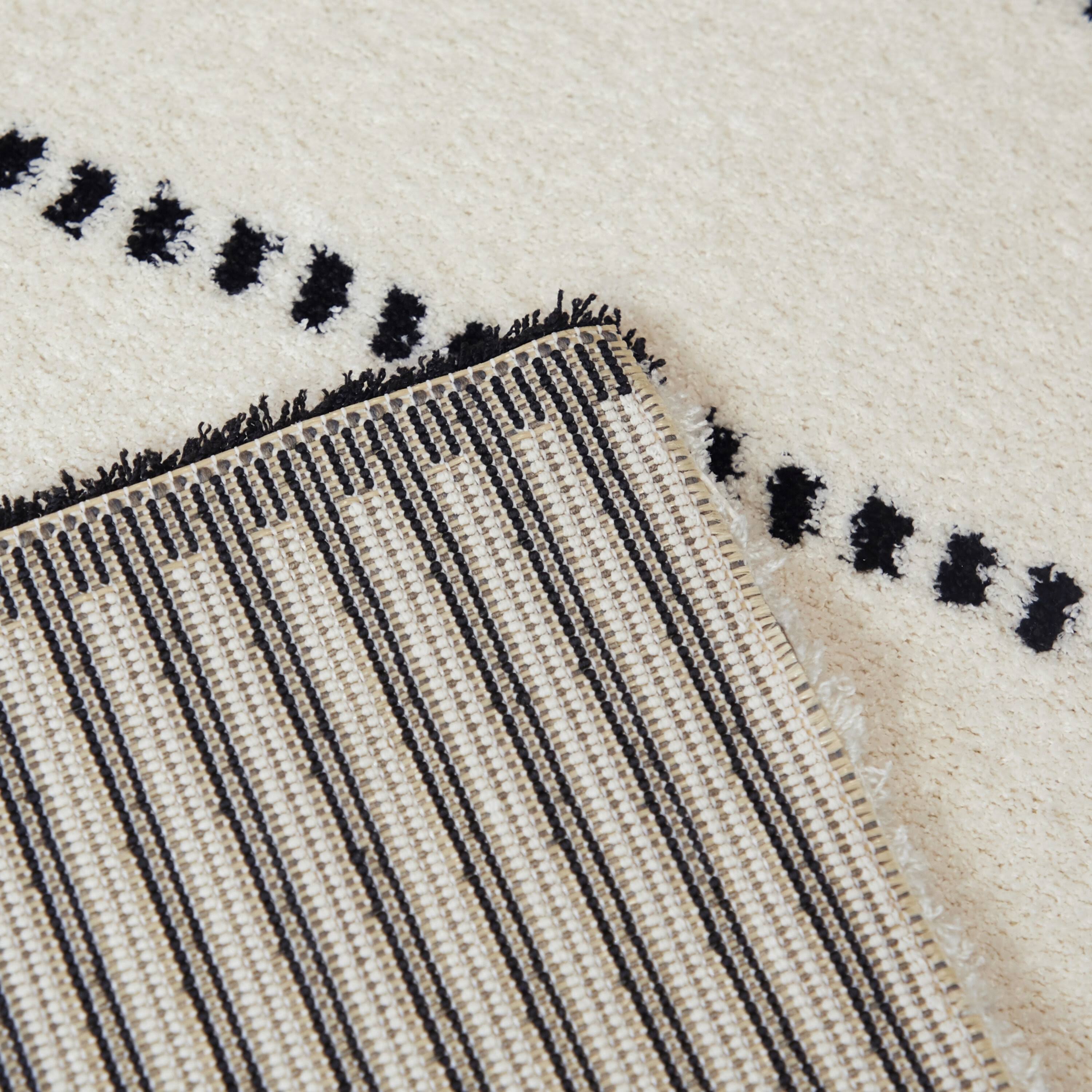 Claudel Modern Striped Area Rug - 5&3x22 x 7& - White