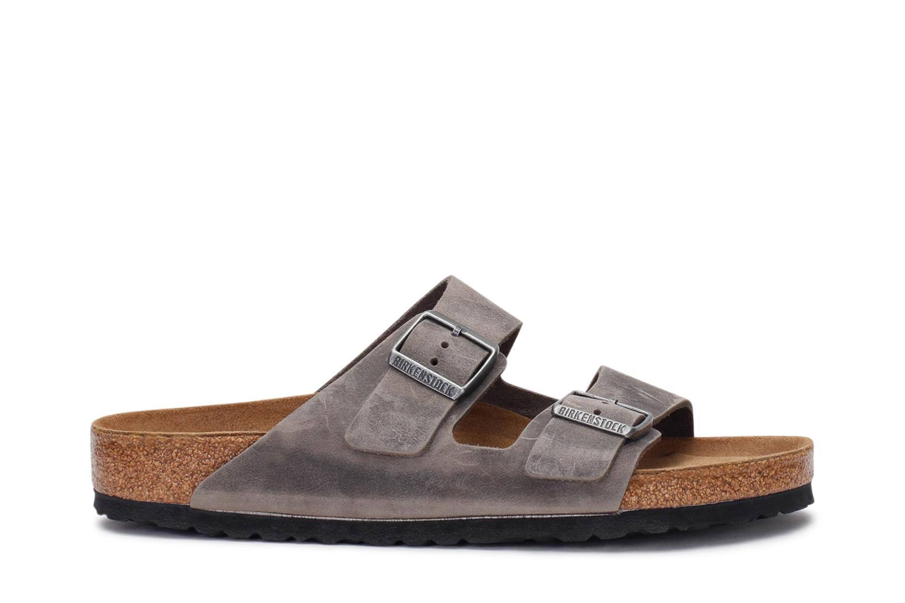 Birkenstock Arizona Soft Footbed Oiled Leather, Iron / 41