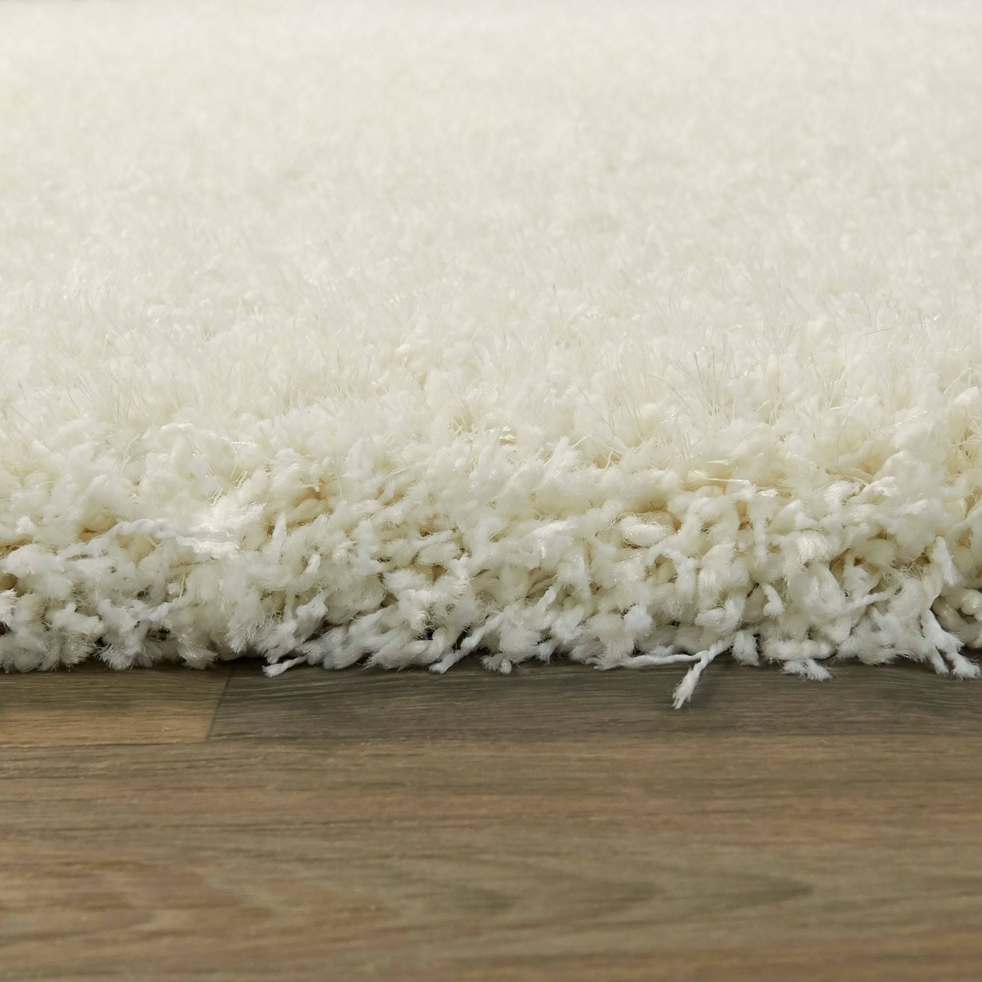 Trevail Shag Area Rug - 2& x 7&5x22 Runner - Cream