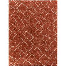 Albini Tribal Shag Area Rug - Navy Blue - 7&10x22 x 10&