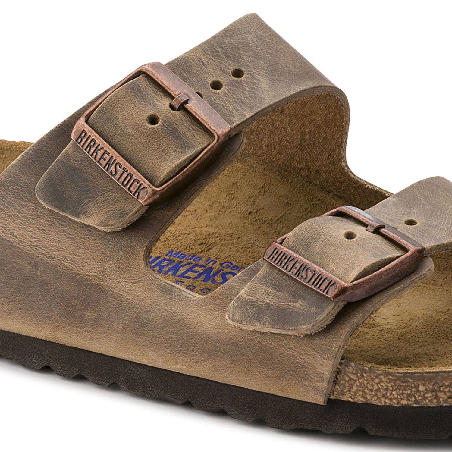 Birkenstock Arizona Soft Footbed (41 Narrow Tobacco Oiled Leather)