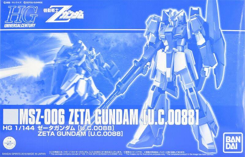 Gundam HGUC 1/144 Zeta Gundam [U.C.0088] Reissue Exclusive Model Kit