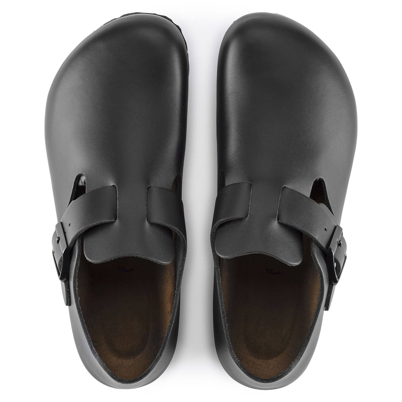 Birkenstock London Soft Footbed Hunter Black Leather / 39 / Regular
