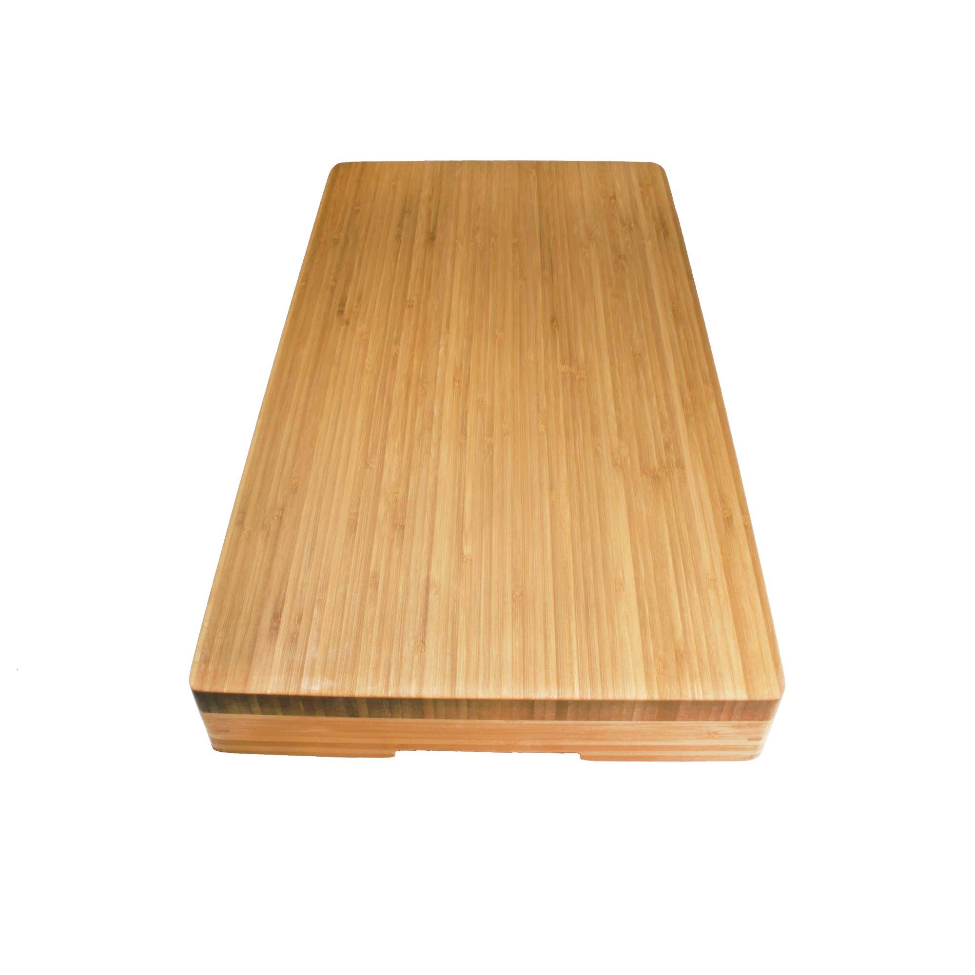 BambooMN Brand Bamboo Burner Cover/Cutting Board for Viking Cooktops, New Cut