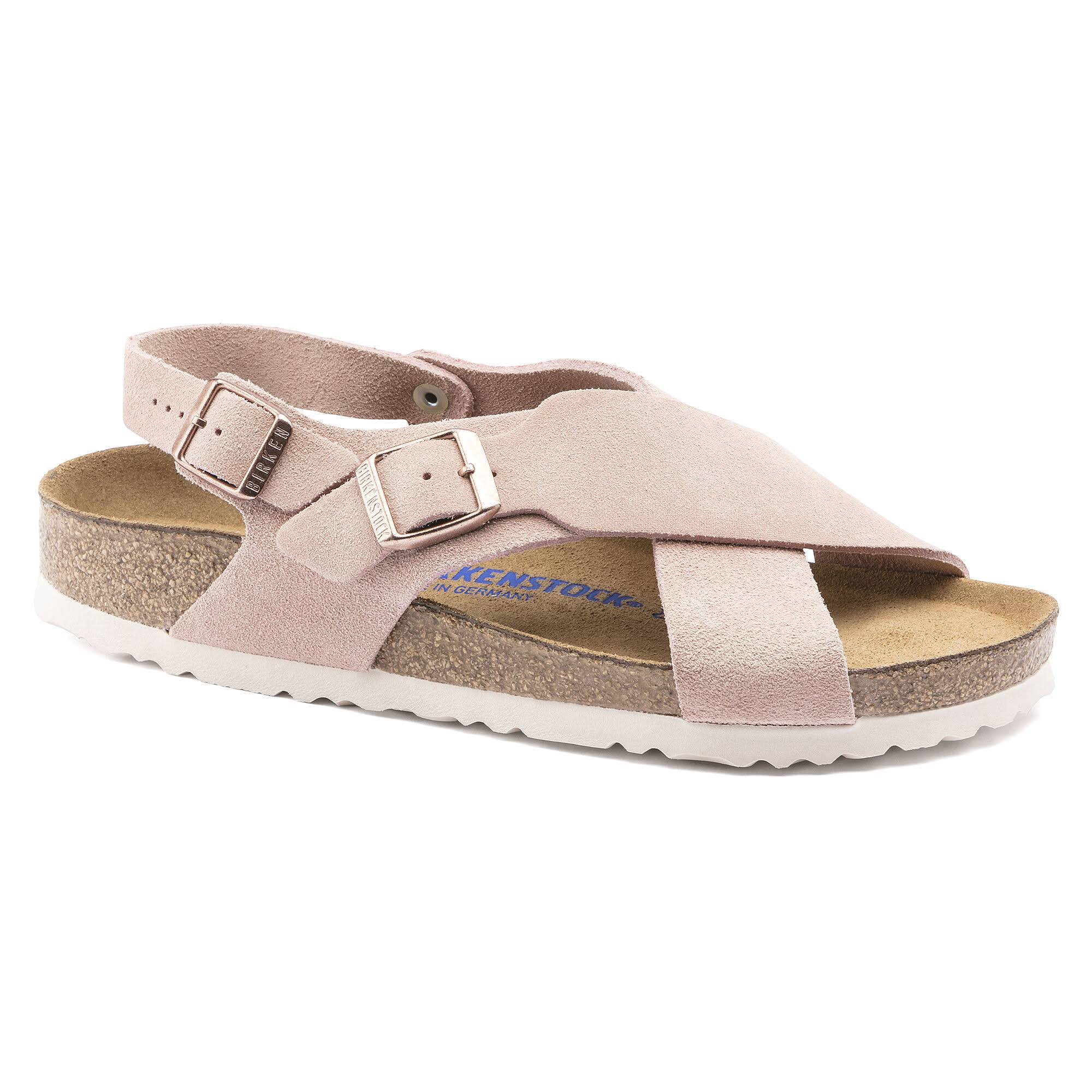 Birkenstock Sandals Tulum Red Suede EU 38 / Light Rose