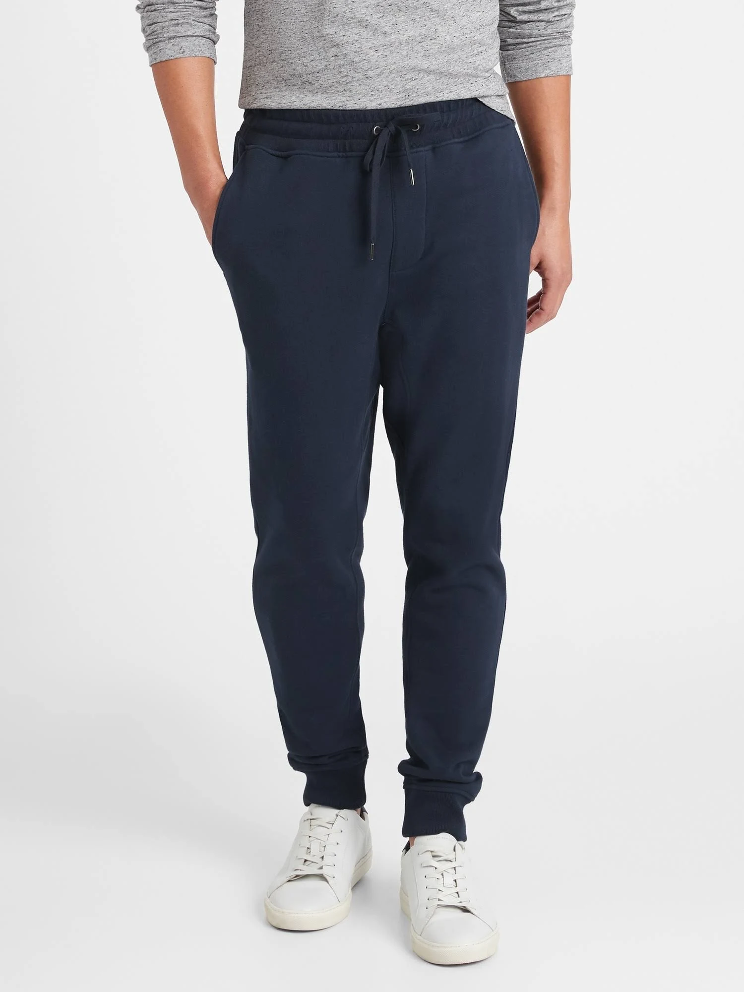 Banana Republic Men's French Terry Jogger Navy Size XL